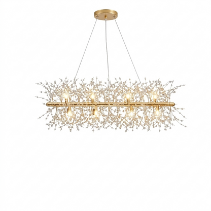 Alice Dandelion Dual-Sided Crystal Linear Chandelier